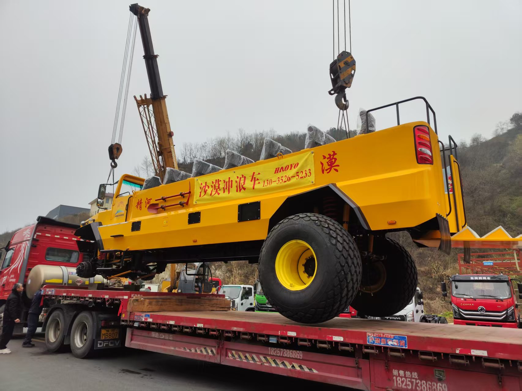 从车间到沙海！沙漠观光车携全套配件，顺利启程